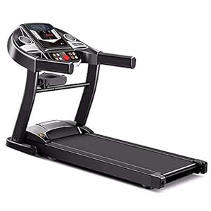 ZTBXQ Sports Gift Treadmill Foldable Big Surface 400mm * 1100mm Pulse Belt Loudspeaker Up To 100kg Electric Walking Machine for Home Gym Workout