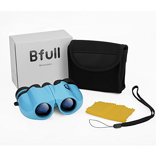 Bfull Binoculars- 10x25 Kids Binoculars Mini Folding Binoculars Compact Binoculars for Adults Waterproof Telescope for Bird watching, Football Safari Sightseeing, Camping and Travel(Black)