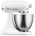 KitchenAid KSM3311XFW Artisan Mini Series Tilt-Head Stand Mixer, 3.5 quart, Matte White