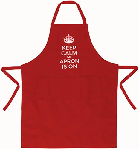Kitchenlife "Keep Calm My Apron Is On" Chef quality cooking Apron. For cooking, baking, crafting, woodwork.
