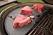 Half Moon Cast Iron Reversible Griddle for Large Big Green Egg and 18-Inch Kamado Grills