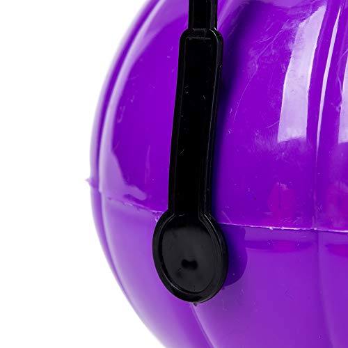 Large Halloween Pumpkin 7 Inch Jack O Lantern Trick or Treat Bucket Orange Kids Candy Bin Party Supplies Decoration Costume Accessories - Thumbnail 3