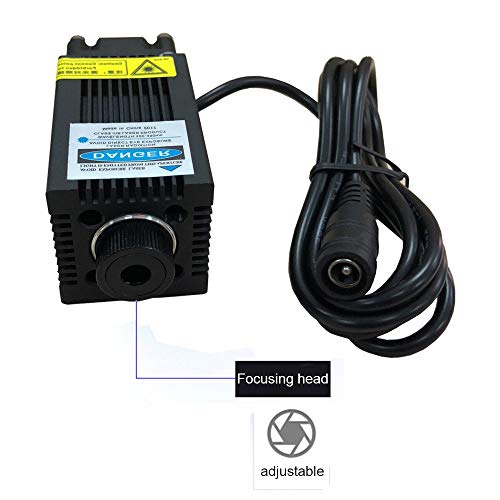 2500mW 2.5W Blue Laser Module 450nm DC 12V Dot Focal Adjustable Focusable for CNC 3D Printer DIY Engraving