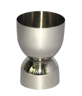 Navisha Stainless Steel Double Side Round Shape Peg Measure Mini Bar Tool 30/60Ml