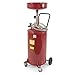 ARKSEN 20 Gallon Portable Waste Oil Drain Tank Air Operated Drainage Adjustable Funnel Height w/Wheel, Red primary