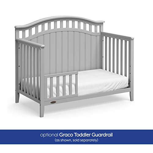 Graco Harper 4in1 Convertible Crib with Drawer (Pebble Grey) Easily