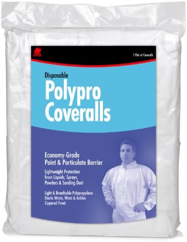 Buffalo Industries Extra Large White Disposable Polypro Coveralls 68517