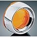 Kuryakyn 2108 Bullet Turn Signals Deep Dish Bezels With Amber Lenses For Harley-Davidson