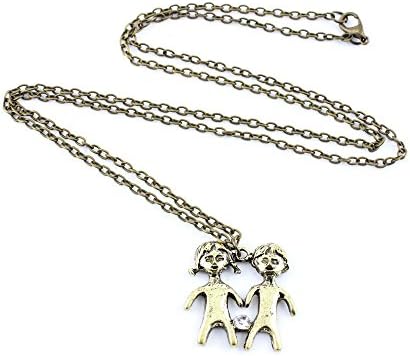 2 PCS Fashion Jewelry Necklace Long Chain Pendent Sweater Collar Bib Choker Collier Gemini Zodiac
