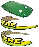 Kumar Bros USA New Upper Hood With LH & RH Decal Set Fits John Deere 325 335 345 355D