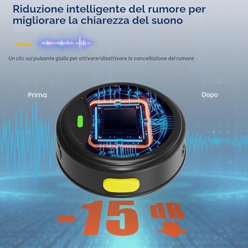 microfono lavalier per iPhone e iPad, mini microfono a spina lightning senza fili, batteria 40 ore per registrazioni video, interviste, podcast, YouTube, vlog