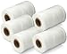 9-Ply Waxed Twine 160 LBS Tensile Strength (5-pack) 500 Feet 8oz per spool | 100% Polyester | White Cable Tie Down Wax Lacing Cord | USA Made