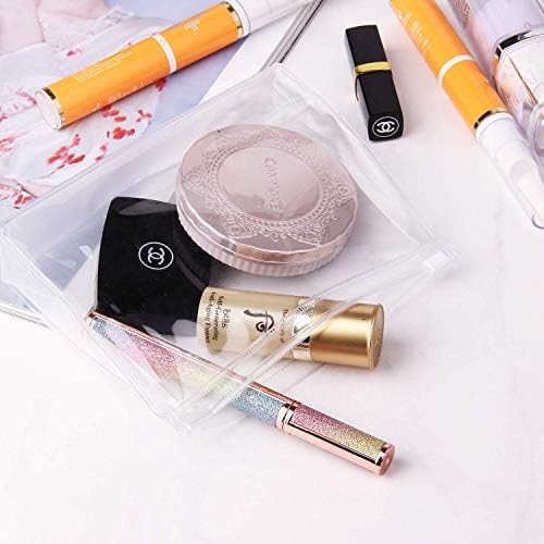 sansheng 20 PCS Mini Small PVC Transparent Plastic Cosmetic Organizer Bag Pouch With Zipper Closure for Vacation Travel, Bathroom and Organizing Waterproof Makeup Bag 8 sansheng 20 PCS Mini Small PVC Transparent Plastic Cosmetic Organizer Bag Pouch With Zipper Closure for Vacation Travel, Bathroom and Organizing Waterproof Makeup Bag