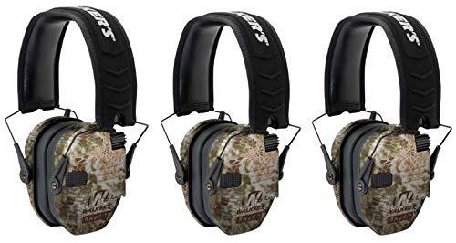 Walkers GWPRSEMKPT Razor Slim Folding Electronic Earmuff 23 dB Kryptek Highlander - 3 Pack