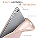 MoKo Case Fit iPad Pro 9.7 with Apple Pencil Holder - Slim Lightweight Smart Shell Stand Cover Case with Auto Wake/Sleep Fit Apple iPad Pro 9.7 Inch 2016 Release (A1673/A1674/A1675) - Rose Gold