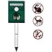 Ultrasonic Solar Animal & Pest Repeller, Wikoo Waterproof Repellent, Pest Control for Dogs, Foxes, Birds, Skunks, rodents etc, Motion Activated, Includes USB Cable