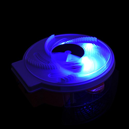Botrong Autumatic Electric Purple Light Fly Trap USB Recharge Device with Trapping Food (Orange)