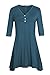 Urban CoCo Women's Half Sleeve Casual Loose Tunic Tops Basic T Shirts (XL, Ink Blue)