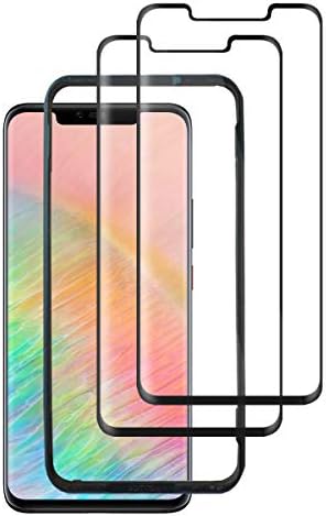 QIUDI [2 Pack Mate 20 Pro Screen Protector, Mate 20 Pro Tempered Glass [Alignment Tool] [Case Friendly][3D Curved][Full Screen Coverage] for Huawei Mate 20 Pro