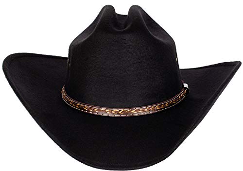 Simplicity Unisex Roll Up Western Straw Cowboy Cowgirl Hat With Leather Band, St-027 (887415203512)