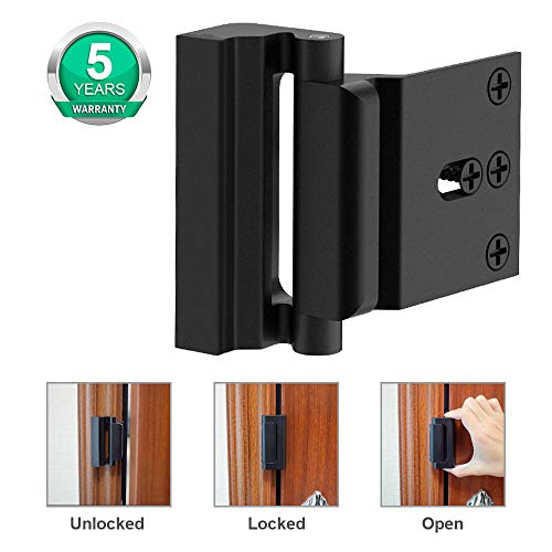 Door Reinforcement Lock ,3" Security Door Lock for Kids,Home Child Proof Door locks Withstand