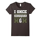 I Once Protected Him He Protects Me Proud Army Mom TShirt - Female XL - Asphalt