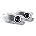 AMINEY 2 Pcs Door Light Car Vehicle Ghost LED Courtesy Welcome Logo Light Lamp Shadow Projector For AUDI, Easy Installation ...