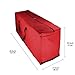 AmazingBag Christmas Tree Storage Bag. Heavy-Duty 600D Oxford Material Durable Reinforced Handles, Zipper, Waterproof (Red, Fits A 7.5FT Tree)
