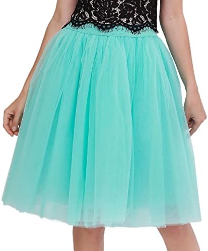سعر HUFFA Layers 60cm Midi Tulle Skirt Princess Womens Adult
