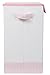 BirdRock Home Baby Clothes Hamper with Lid - Folding Cloth Hamper with Handles - Dirty Clothes Sorter Bin - Easy Storage - Collapsible - Pink and White
