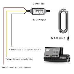VIOFO HK3-C Acc Hardwire Kit, 13ft USB-C Hard Wire