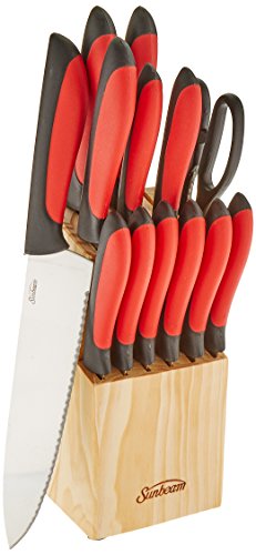 Sunbeam 91612.14 Durant cutlery set, 14-Piece, Red