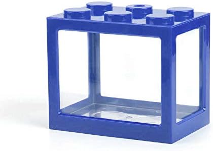 YOJINKE Mini Cube Aquarium, Desk Plastic Fish Tank for Betta Goldfish and Other Small Fishes, Ideal for Office Living Room Coffee Table Desk Decoration