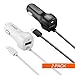Car Charger, 2 Pack OoRage Built in Lightning Cord Car Charger for iPhone 8 Plus, iPhone 7, 7 Plus, iPhone 6S, 6S Plus, iPhone 5, 5S