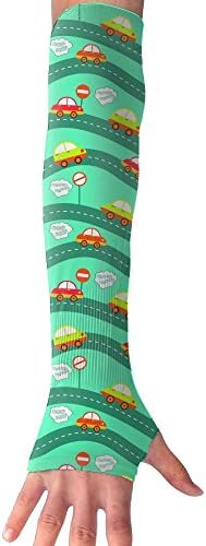 Road And Car Arm Sleeve Sports Compression Arm Sleeve With Protection Elbow Pad Basketball, Soccer, All Contacts Sports Double