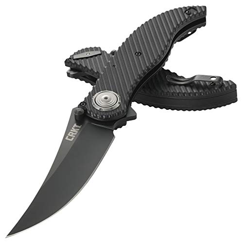 CRKT Clever Girl Folding Pocket Knife Heavy Duty Everyday Carry, Black