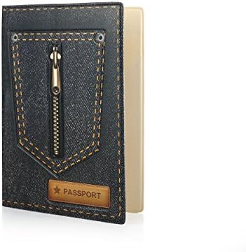 Novelty Passport CoverDenim Jeans Design Passport Holder Protect Cover Case