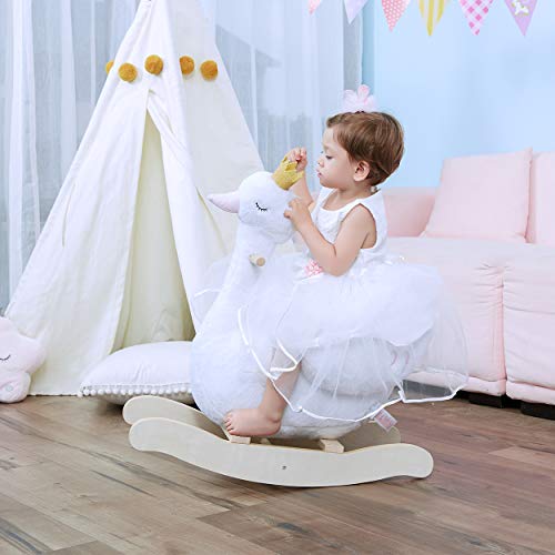 2 Wooden+Rocking+Horse+Princess+Rocker