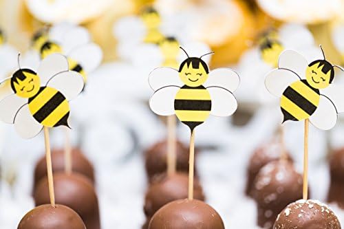 Bumble Bee Cupcake Toppers (set of 20)