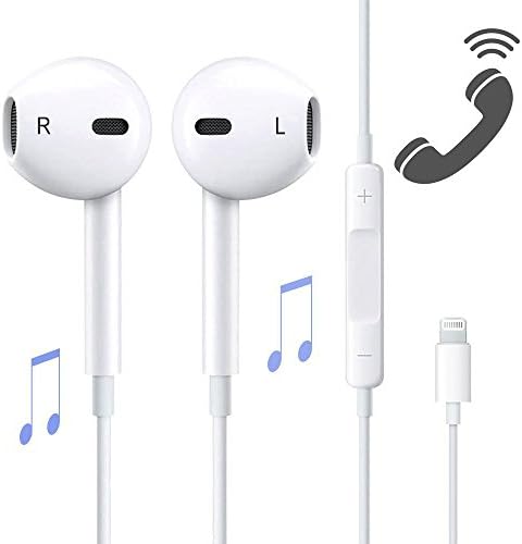 Lightning Earbuds,Jiamn With Microphone Earphones Stereo Headphones and Noise Isolating headset Made for iPhone 7/7 Plus iPhone8/8Plus iPhone X Headphones