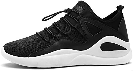 CJZHE Men's Casual Net Shoes Non-Slip Breathable Sports Men's Shoes Outdoor Basketball Shoes (10 B (M) US, White)
