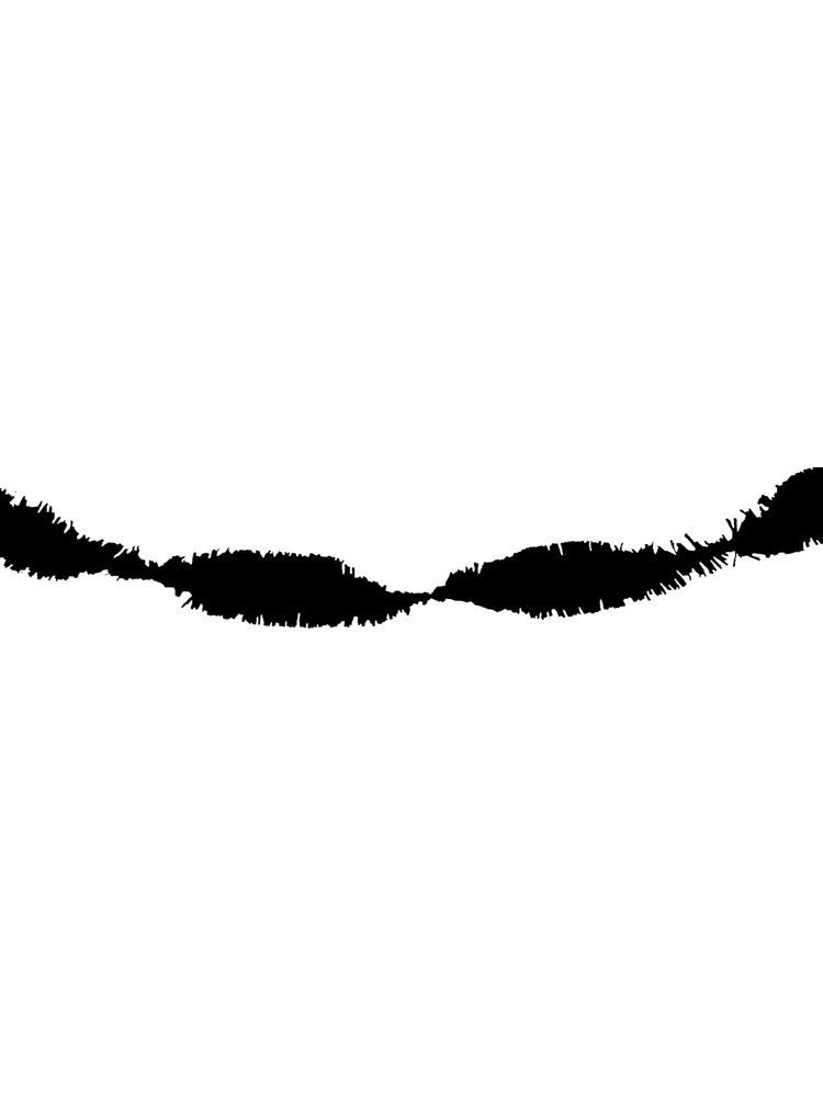 Folat Garland, twist garland, crepe paper, 6 metres, black