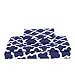 Lux Decor Collection Bed Sheets Set Brushed Microfiber 1800 Bedding - Wrinkle, Fade, Stain Resistant - Hypoallergenic - 4 Piece (Queen, Navy Blue/White)