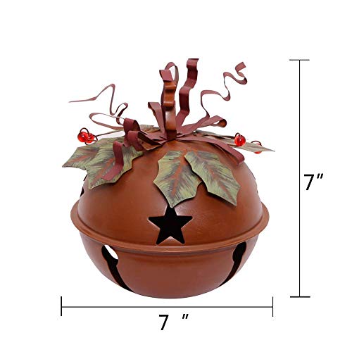 Metal Rustic Holiday Jingle Bell Christmas Decor Christmas Tree Decor (Medium)