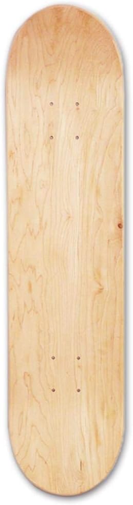 Wonderfulrita Skateboard Deck Blank Skateboard Deck Maple Blank Double Concave Skateboards 8 Inch 8-Layer Natural Skate Deck Board Skateboards Deck Wood Maple