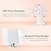 BESTOPE Makeup Mirror with Lights, 7X/5X Magnification Vanity Mirror with 21 LED Lights, 180° Rotation Trifold Touch Screen Cosmetic Mirrors and Dual Power Supply