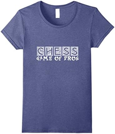 Womens Chess Game of Pros T-Shirt Small Heather Blue