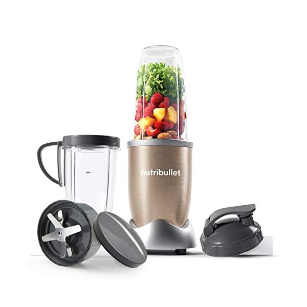 NutriBullet-900W-Blender-Champagne-Multi-Function-Cold-Beverage-Smoothie-Maker--2-Cup-Sizes-and-Stay-Fresh-Lid NutriBullet NBLP9 900W Blender Champagne Multi-Function Cold Beverage Smoothie Maker- 2 Cup Sizes and Stay Fresh Lid