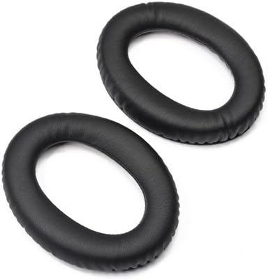 WEWOM 2 replacement earpad cushions for black Sennheiser PXC350 HD380Pro PC350 HMEC250 HME95 headphones