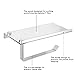 Toilet Paper Holder Stand Bathroom Shelf Paper Towel Holder Toilet Roll Holder Hanger and Mobile Phone Holder made by SUS 304 Stainless Steel for Bathroom, Kitchen, Toilet (Brushed)